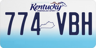 KY license plate 774VBH