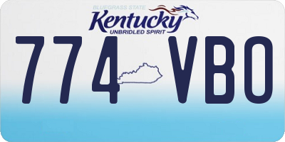 KY license plate 774VBO