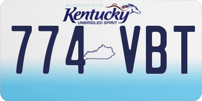 KY license plate 774VBT