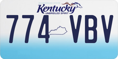 KY license plate 774VBV