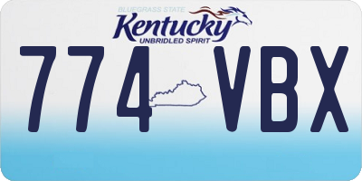 KY license plate 774VBX