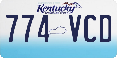 KY license plate 774VCD