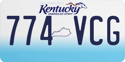 KY license plate 774VCG