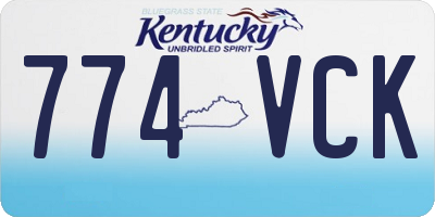 KY license plate 774VCK