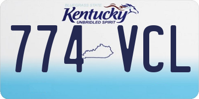 KY license plate 774VCL