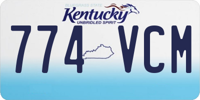 KY license plate 774VCM