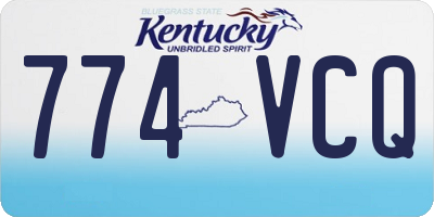 KY license plate 774VCQ