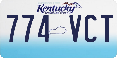 KY license plate 774VCT