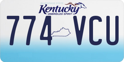 KY license plate 774VCU