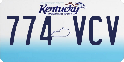 KY license plate 774VCV