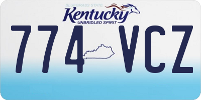 KY license plate 774VCZ