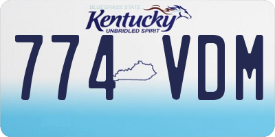 KY license plate 774VDM