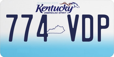 KY license plate 774VDP