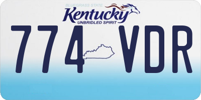 KY license plate 774VDR