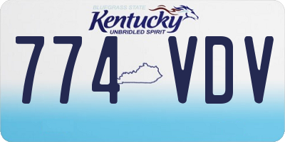 KY license plate 774VDV