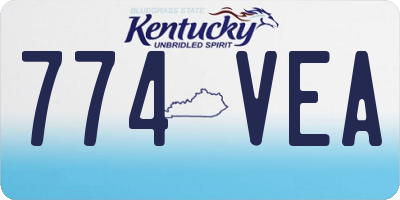 KY license plate 774VEA