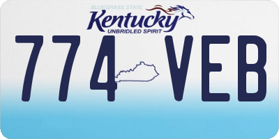 KY license plate 774VEB
