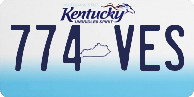 KY license plate 774VES