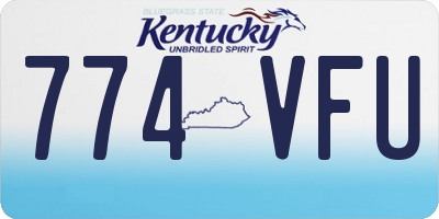 KY license plate 774VFU