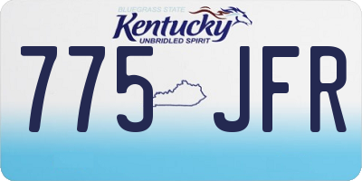 KY license plate 775JFR