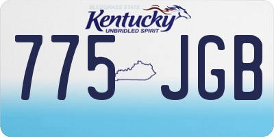 KY license plate 775JGB