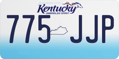 KY license plate 775JJP