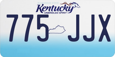 KY license plate 775JJX