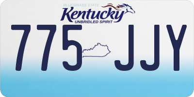 KY license plate 775JJY