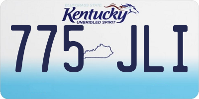 KY license plate 775JLI