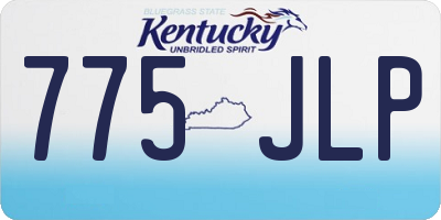 KY license plate 775JLP
