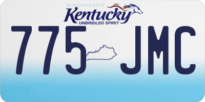 KY license plate 775JMC