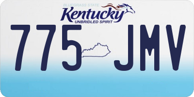 KY license plate 775JMV
