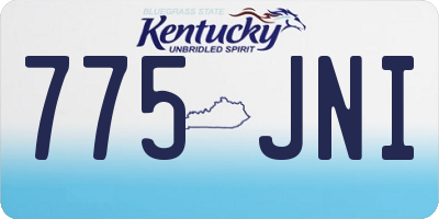 KY license plate 775JNI