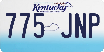 KY license plate 775JNP