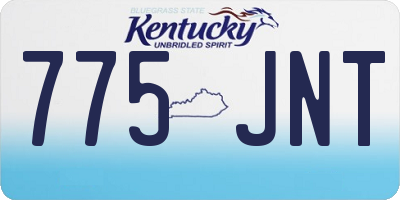 KY license plate 775JNT