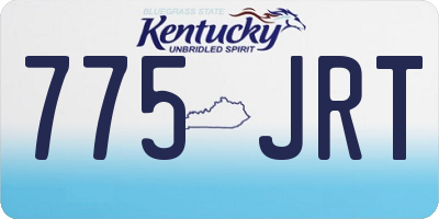 KY license plate 775JRT