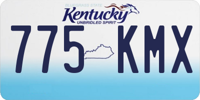 KY license plate 775KMX
