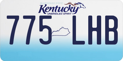 KY license plate 775LHB