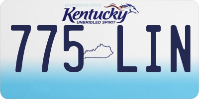 KY license plate 775LIN