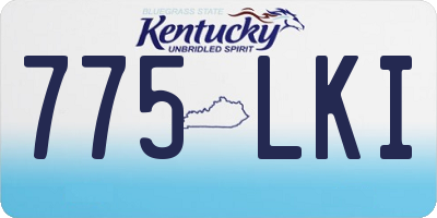 KY license plate 775LKI