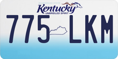 KY license plate 775LKM