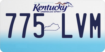 KY license plate 775LVM