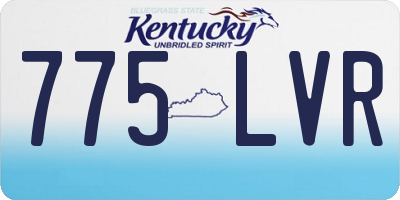 KY license plate 775LVR