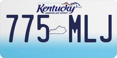 KY license plate 775MLJ