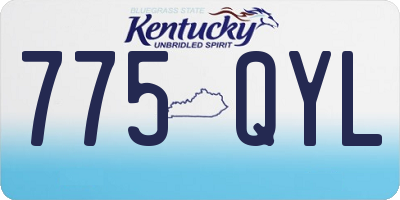 KY license plate 775QYL