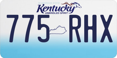 KY license plate 775RHX