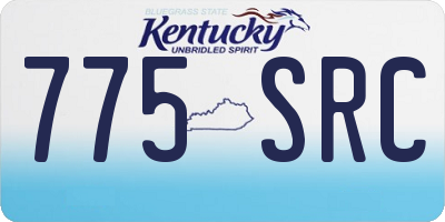 KY license plate 775SRC