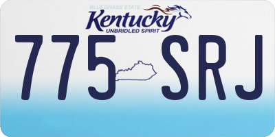 KY license plate 775SRJ