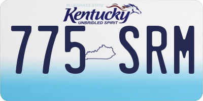 KY license plate 775SRM
