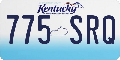 KY license plate 775SRQ